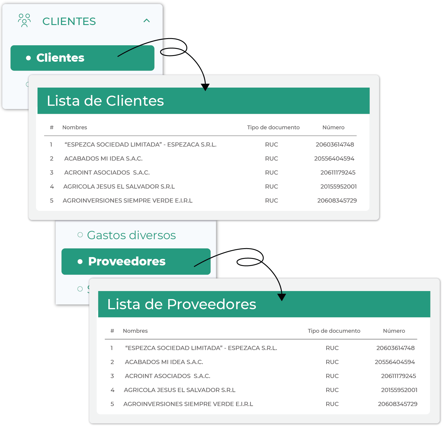 Gestión de Clientes y Proveedores